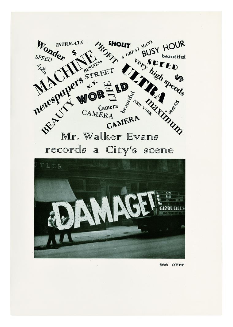 Walker Evans, //Pan Walker Evans rejestruje obraz miasta//, „Creative Art”, grudzień 1930. Dzięki uprzejmości The Metropolitan Museum of Art