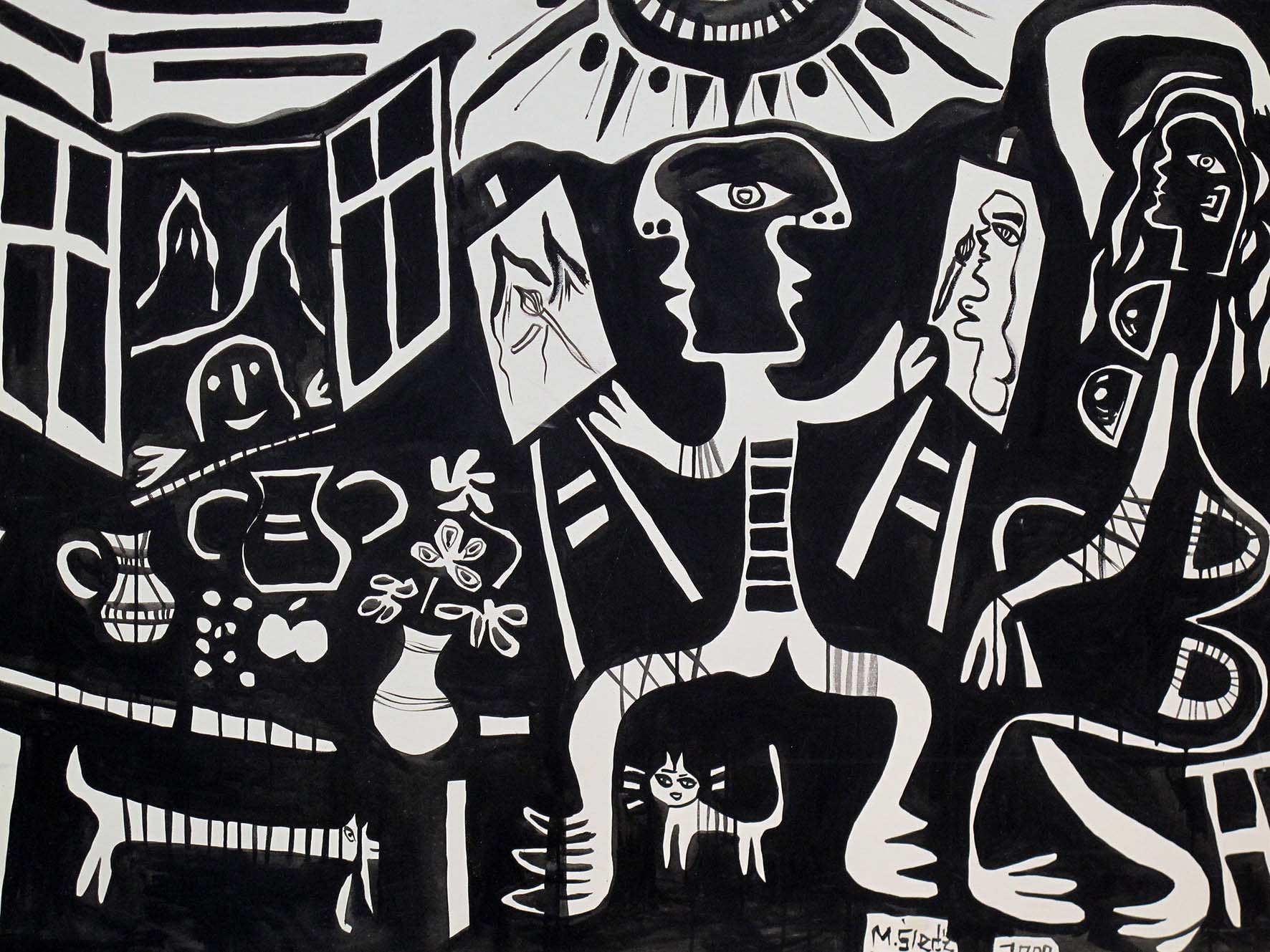 Mirosław Śledź, bez tytułu, 2000, olej, płótno