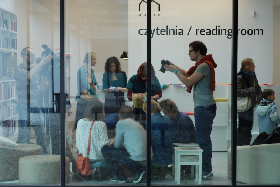 Otwarcie Biblioteki MOCAK-u, 31.3.2012, fot. Katarzyna Wincenciak