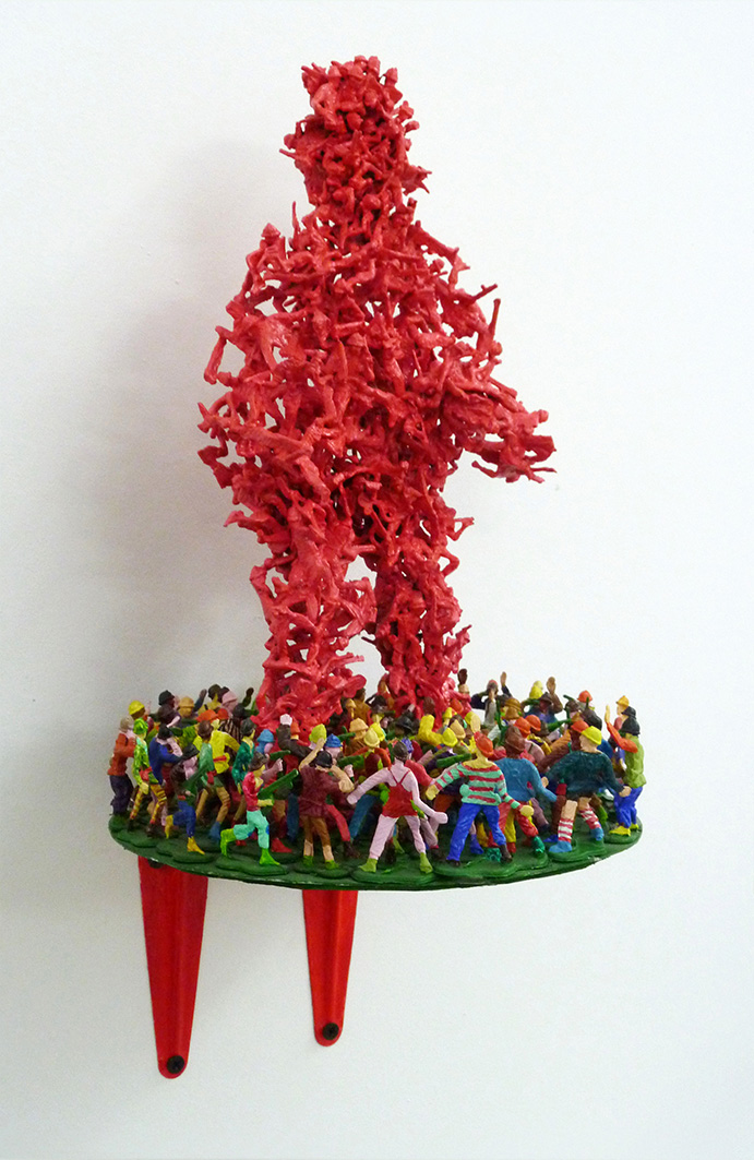 Szymon Popielec, //Burning Man//, 2013, rzeźba