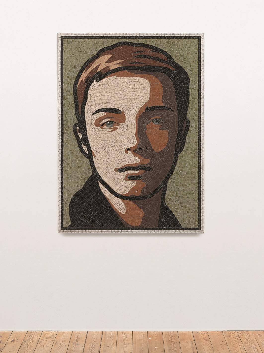 Julian Opie, //Finn.1//. 2014, mozaika, 151 × 110,1 cm, dzięki uprzejmości artysty