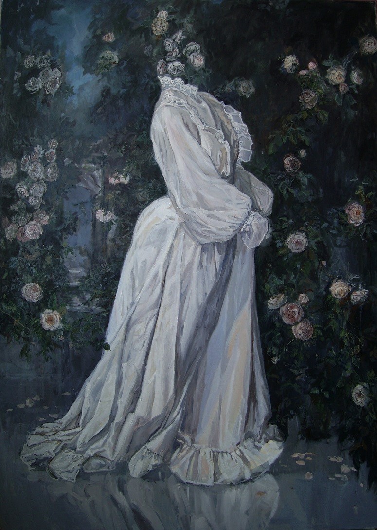 Lena Achtelik, //Tajemniczy ogród III//, 2012, olej / płótno 140 × 100 cm, dzięki uprzejmości artystki