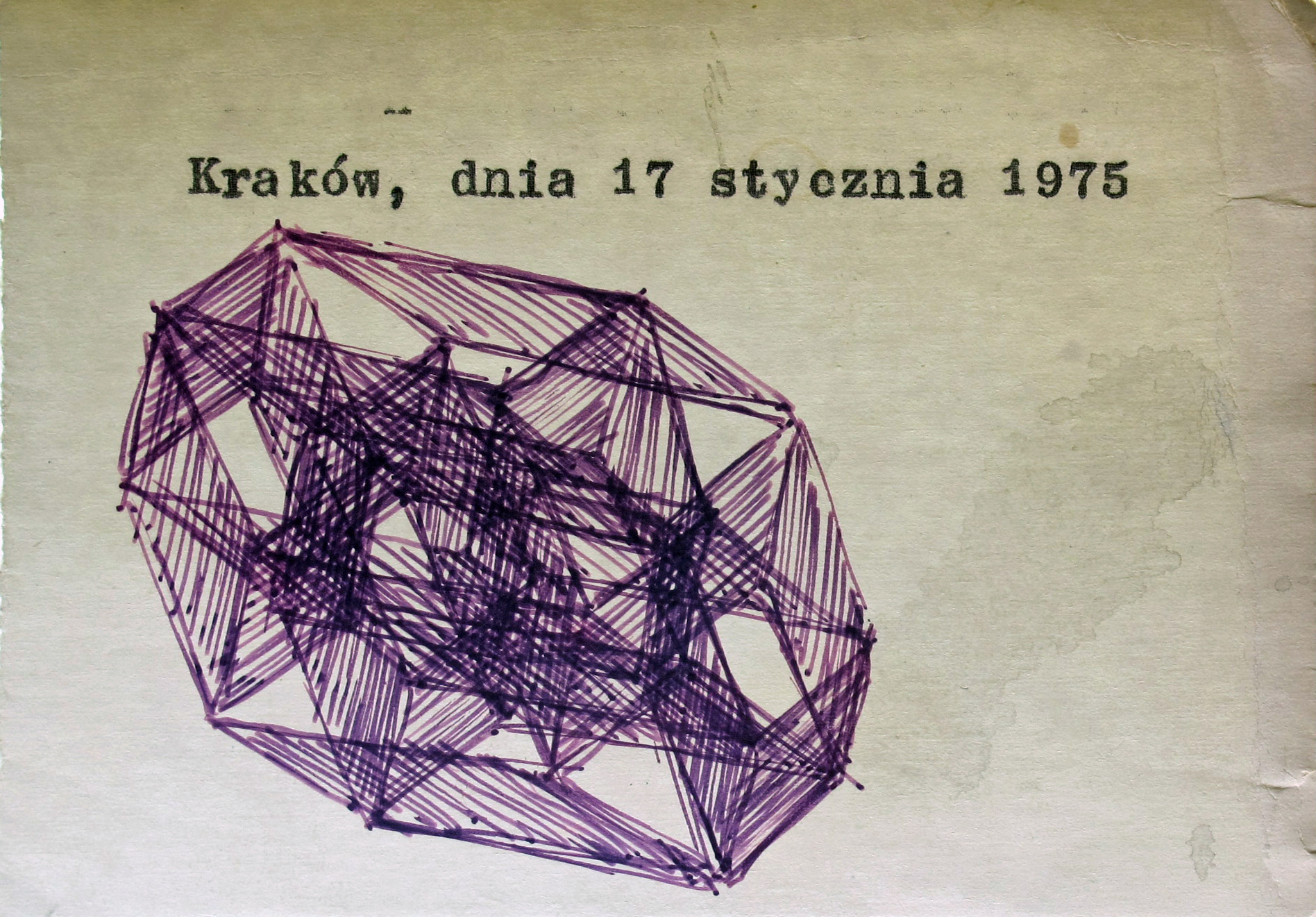 Rysunki na notatkach profesora Porębskiego