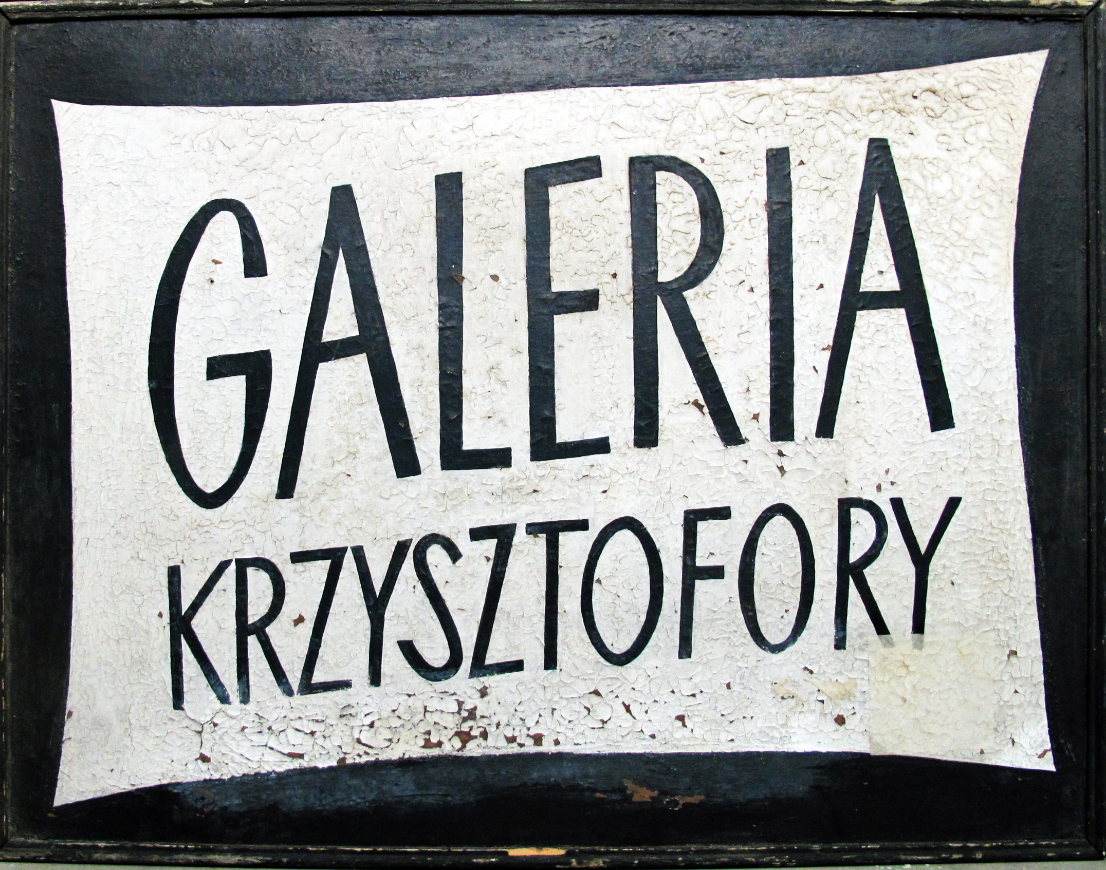 Szyld Galerii Krzysztofory
