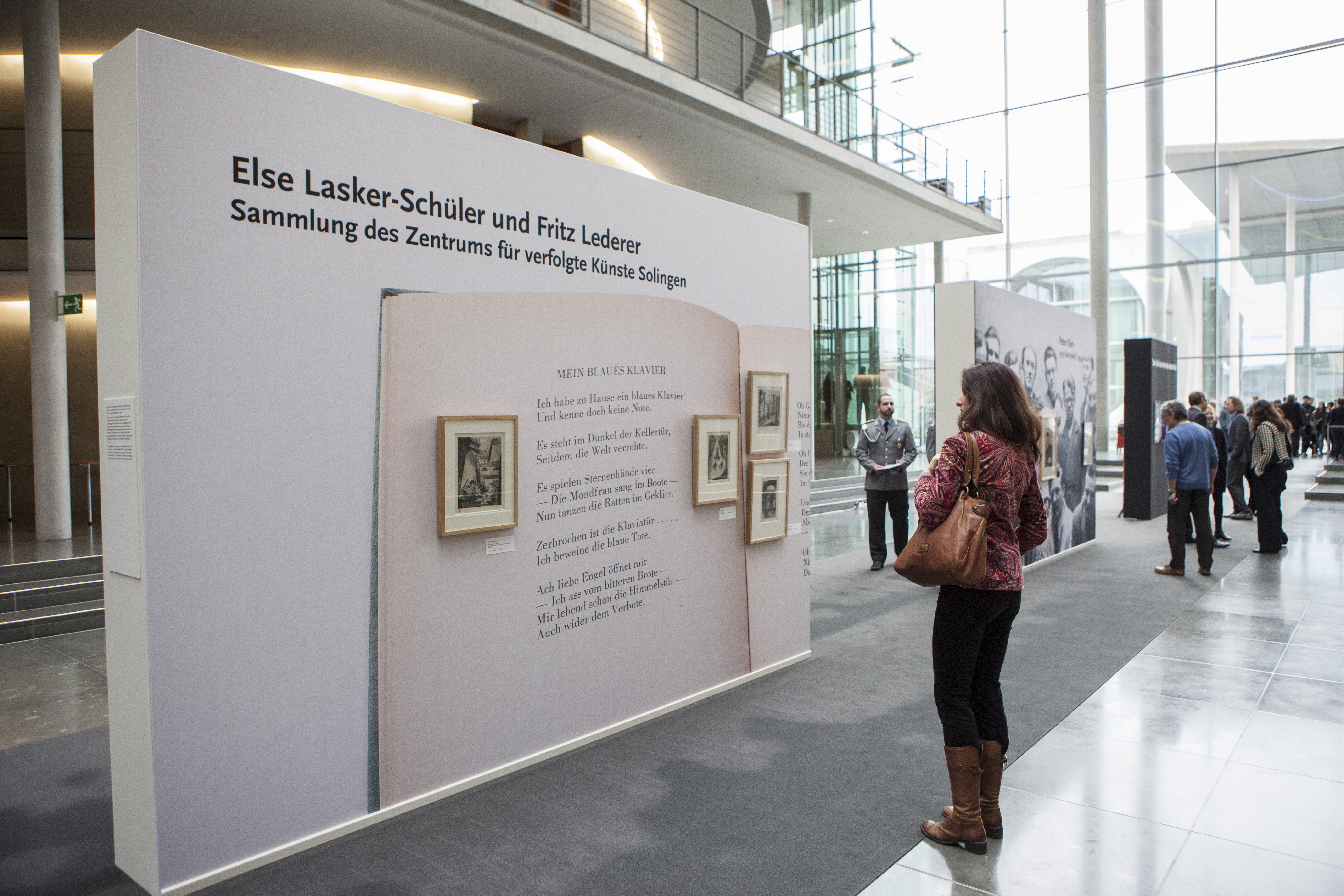Otwarcie wystawy //Śmierć nie ma ostatniego słowa//, Bundestag, Paul-Löbe-Haus, 27.1.2015, courtesy of Deutscher Bundestag/ Julia Nowak