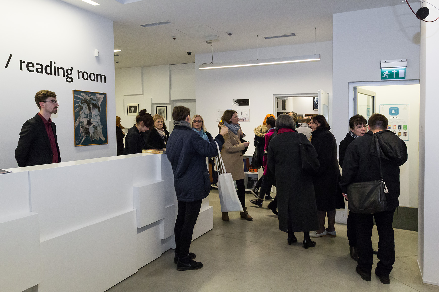 Wernisaż wystawy //Marian Szulc (1922–1996). Malarstwo, rzeźba, fotografia//, 21.3.2015, Biblioteka MOCAK-u
