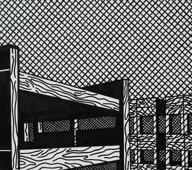 Wilhelm Sasnal, //Maus 4//, 2001, olej / płótno, 115 × 130 cm, dzięki uprzejmości W. Sasnala