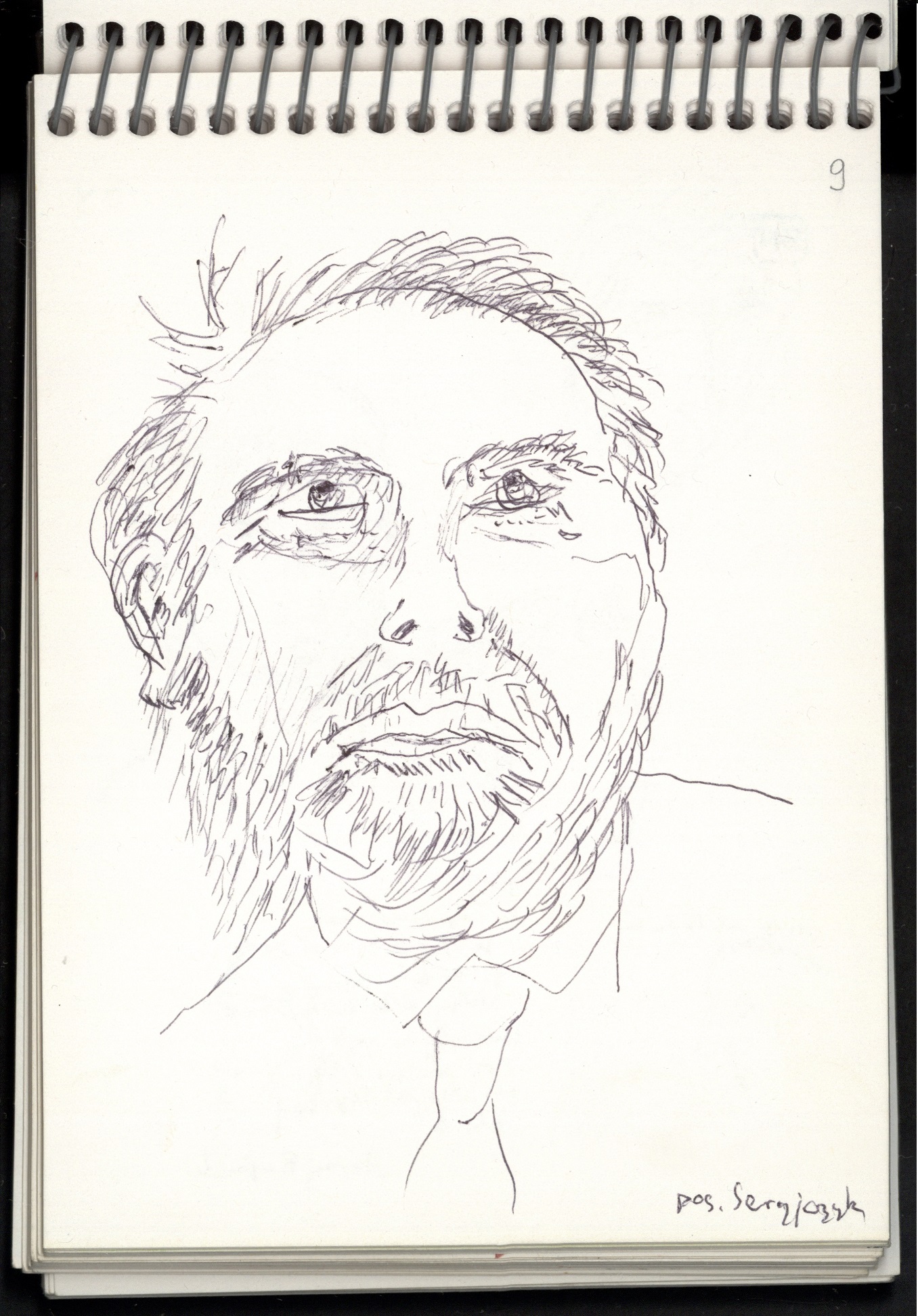 Zbigniew Herbert, styczeń – luty 1998, długopis / papier, 14,7 × 10,5 cm, ze zbiorów Biblioteki Narodowej w Warszawie