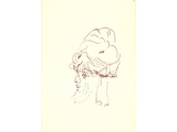Zbigniew Herbert, około 1996, flamaster / papier, 24 × 16 cm, ze zbiorów Biblioteki Narodowej w Warszawie4