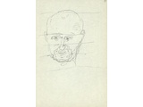 Zbigniew Herbert, około 1995, ołówek / papier, 18 × 12 cm, ze zbiorów Biblioteki Narodowej w Warszawie6