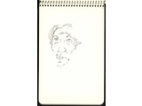 Zbigniew Herbert, około 1990, flamaster / papier, 19 × 12,5 cm, ze zbiorów Biblioteki Narodowej w Warszawie7