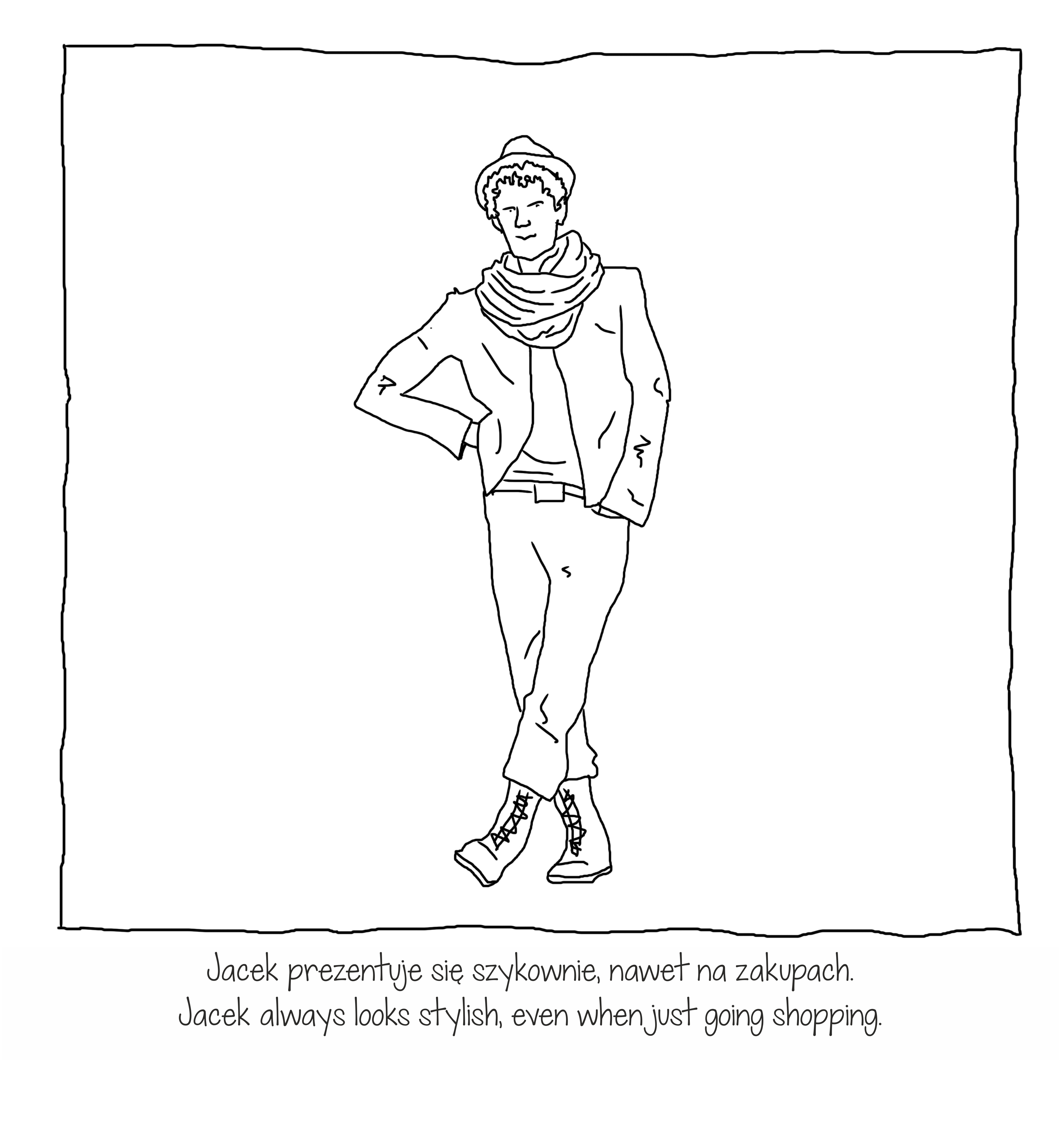 Patryk Lutrzykowski, //Gender Colouring Book//, 2014, digital painting / paper, 21 × 21 cm, courtesy of the artist