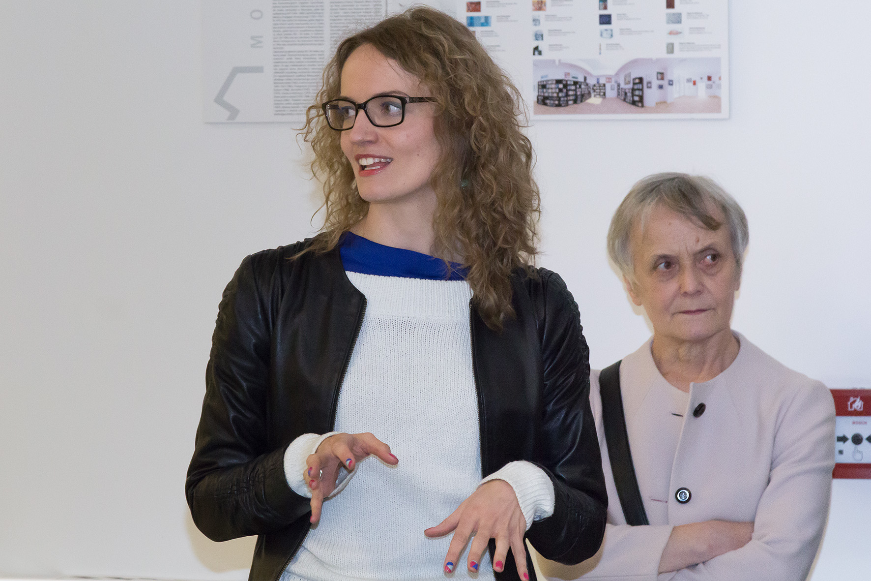 Spotkanie z Michelem Kichką, Noc Muzeów, 15.5.2015, Muzeum Sztuki Współczesnej w Krakowie MOCAK, Biblioteka