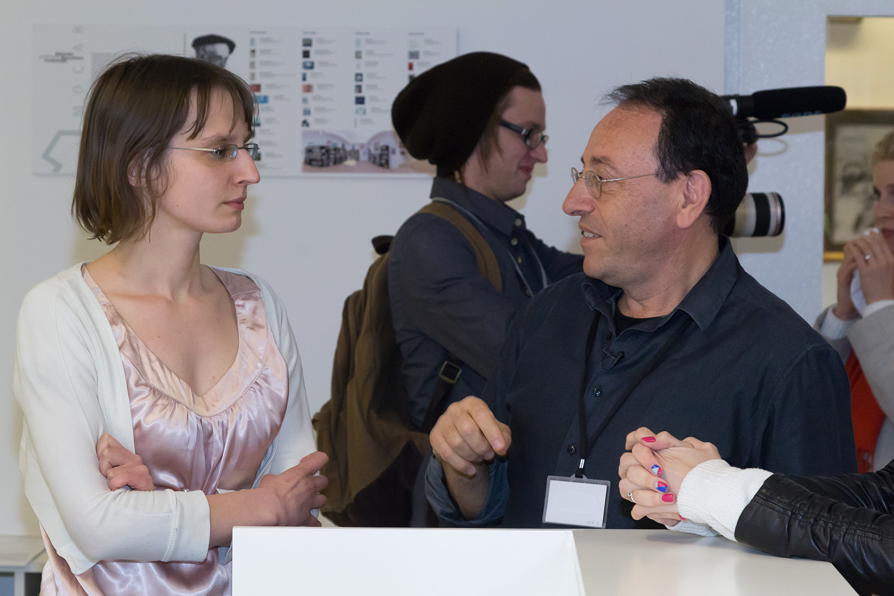 Spotkanie z Michelem Kichką, Noc Muzeów, 15.5.2015, Muzeum Sztuki Współczesnej w Krakowie MOCAK, Biblioteka