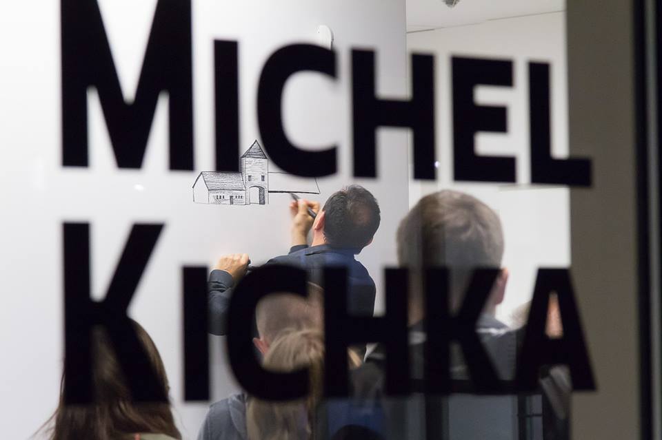 Spotkanie z Michelem Kichką, Noc Muzeów, 15.5.2015, Muzeum Sztuki Współczesnej w Krakowie MOCAK, Biblioteka