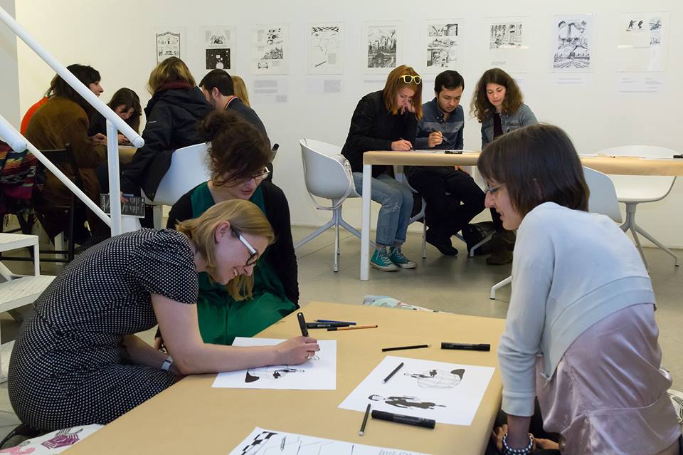 Spotkanie z Michelem Kichką, Noc Muzeów, 15.5.2015, Muzeum Sztuki Współczesnej w Krakowie MOCAK, Biblioteka