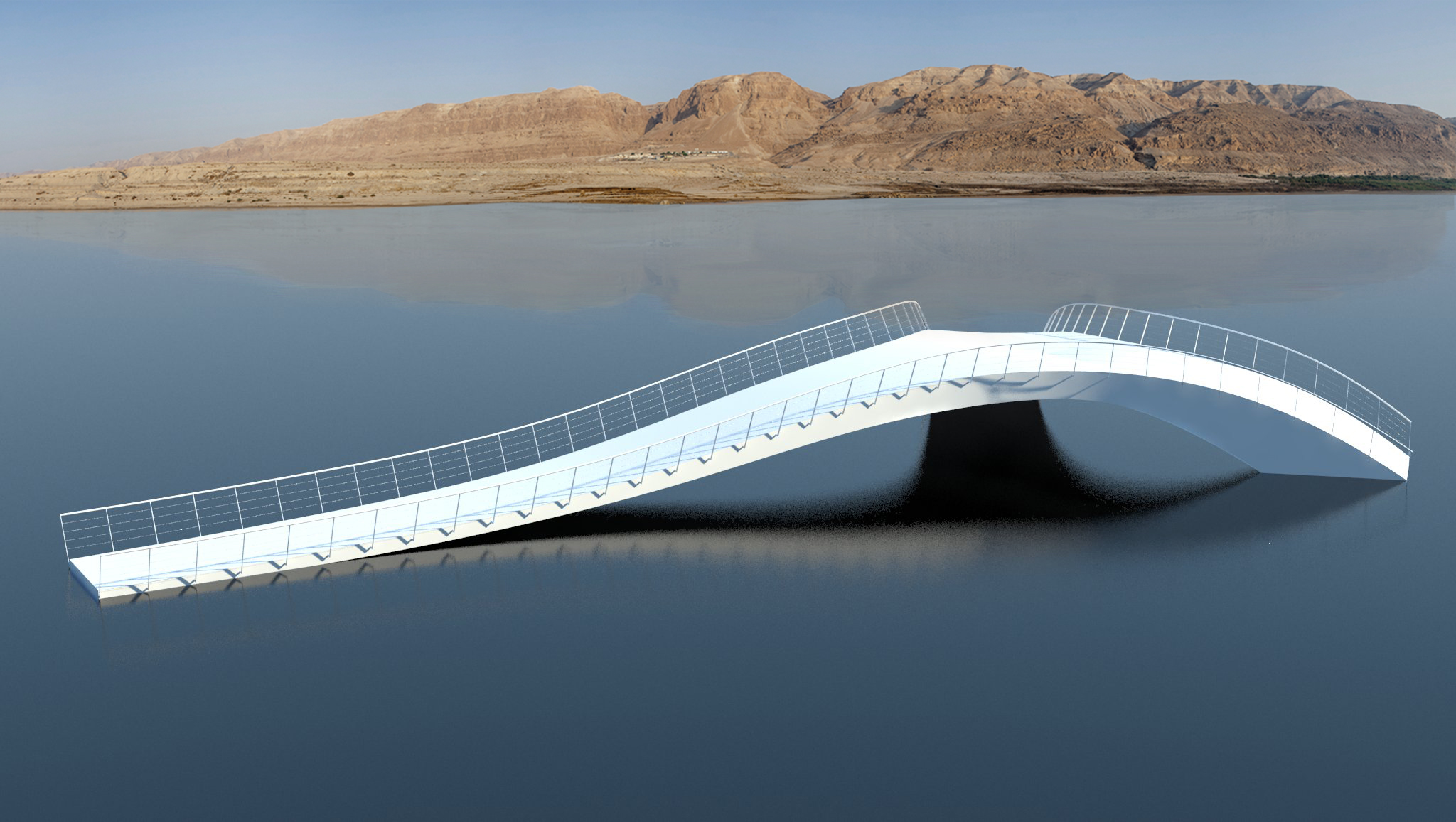 //The Salt Island Bridge//, 50 × 28 × 4 m (projekt wstępny 3D)