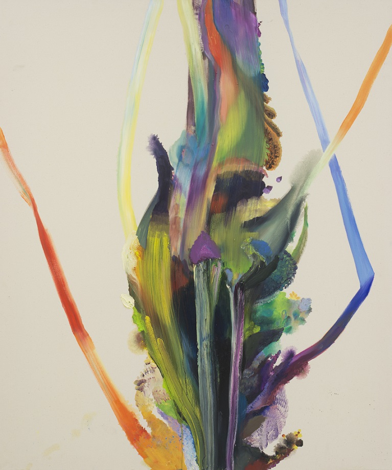 Elisabeth Neuwirth, //Konik polny//, 2015, olej / płótno, 120 × 100 cm, courtesy E. Neuwirth, fot. Martin Bilinovac