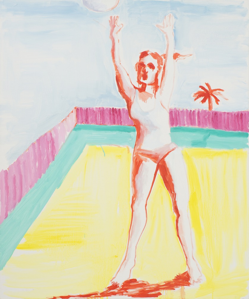 Theresa Ulrike Cellnigg, //Wielka frajda... i jest też palma//, 2015, olej / płótno, 120 × 100 cm, courtesy of Theresa Ulrike Cellnigg, fot. Martin Bilinovac