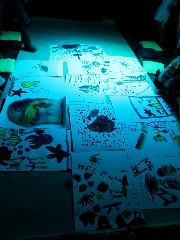 Warsztaty //Światło, kolor, dźwięk// z cyklu //Twórcza Kolekcja//, Dział Edukacji MOCAK-u, 23.8.2015