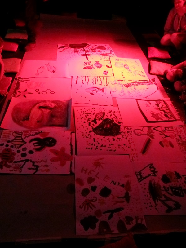 Warsztaty //Światło, kolor, dźwięk// z cyklu //Twórcza Kolekcja//, Dział Edukacji MOCAK-u, 23.8.2015