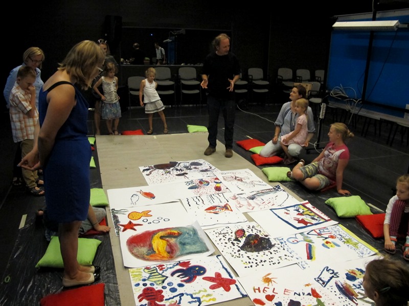 Warsztaty //Światło, kolor, dźwięk// z cyklu //Twórcza Kolekcja//, Dział Edukacji MOCAK-u, 23.8.2015