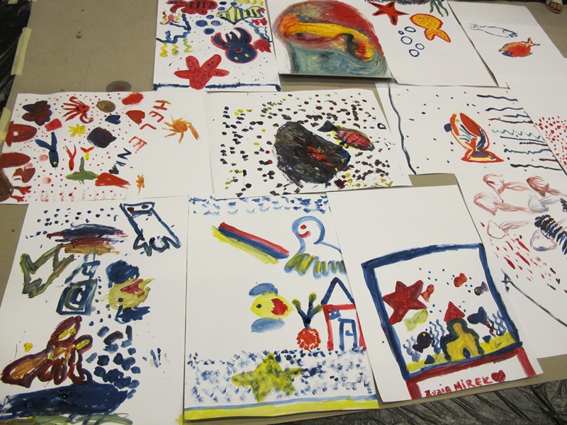 Warsztaty //Światło, kolor, dźwięk// z cyklu //Twórcza Kolekcja//, Dział Edukacji MOCAK-u, 23.8.2015