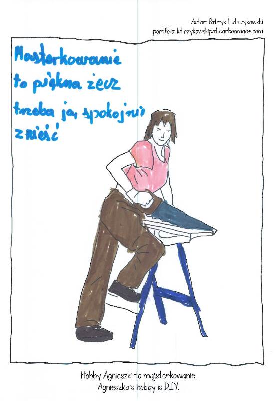 Praca powstała podczas warsztatów //On/a// w ramach //Muzeum bez barier//, 8.9.2015