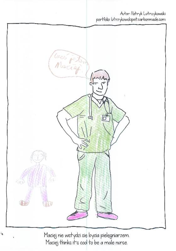 Praca powstała podczas warsztatów //On/a// w ramach //Muzeum bez barier//, 8.9.2015