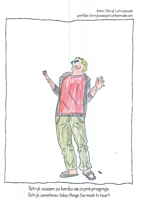 Praca powstała podczas warsztatów //On/a// w ramach //Muzeum bez barier//, 8.9.2015