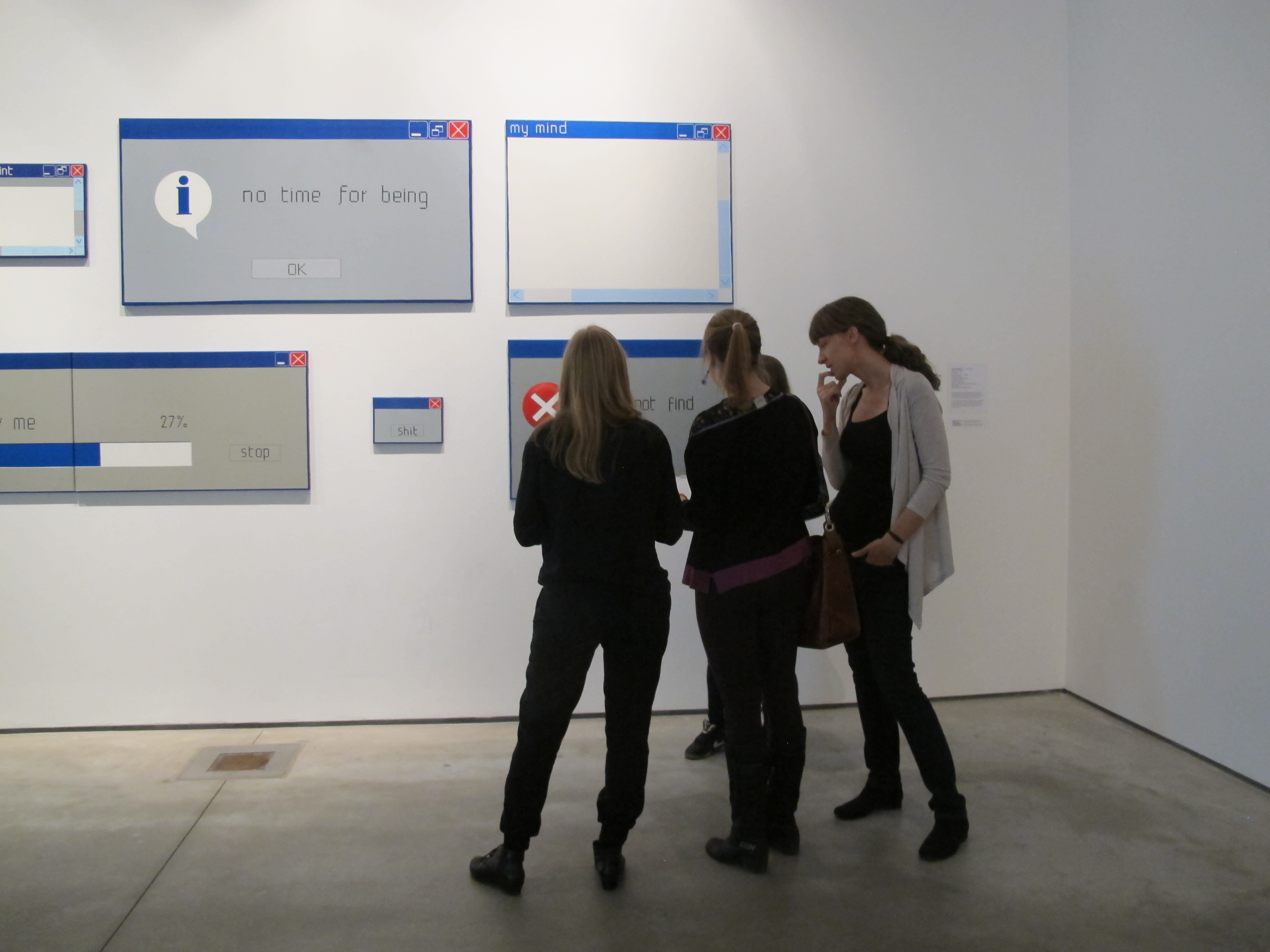 Warsztaty //Audiodeskrypcja Kolekcji//, 17.11.2015, wystawa Kolekcji MOCAK-u, cykl prac Laury Paweli, 2004