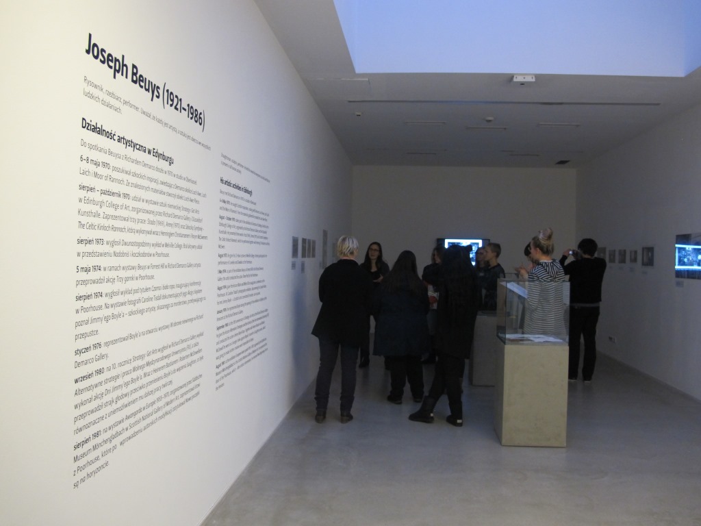 Spotkanie wokół wystawy //Beuys Kantor Demarco// dla HBK Braunschweig, 21.11.2015, fot. Dział Edukacji
