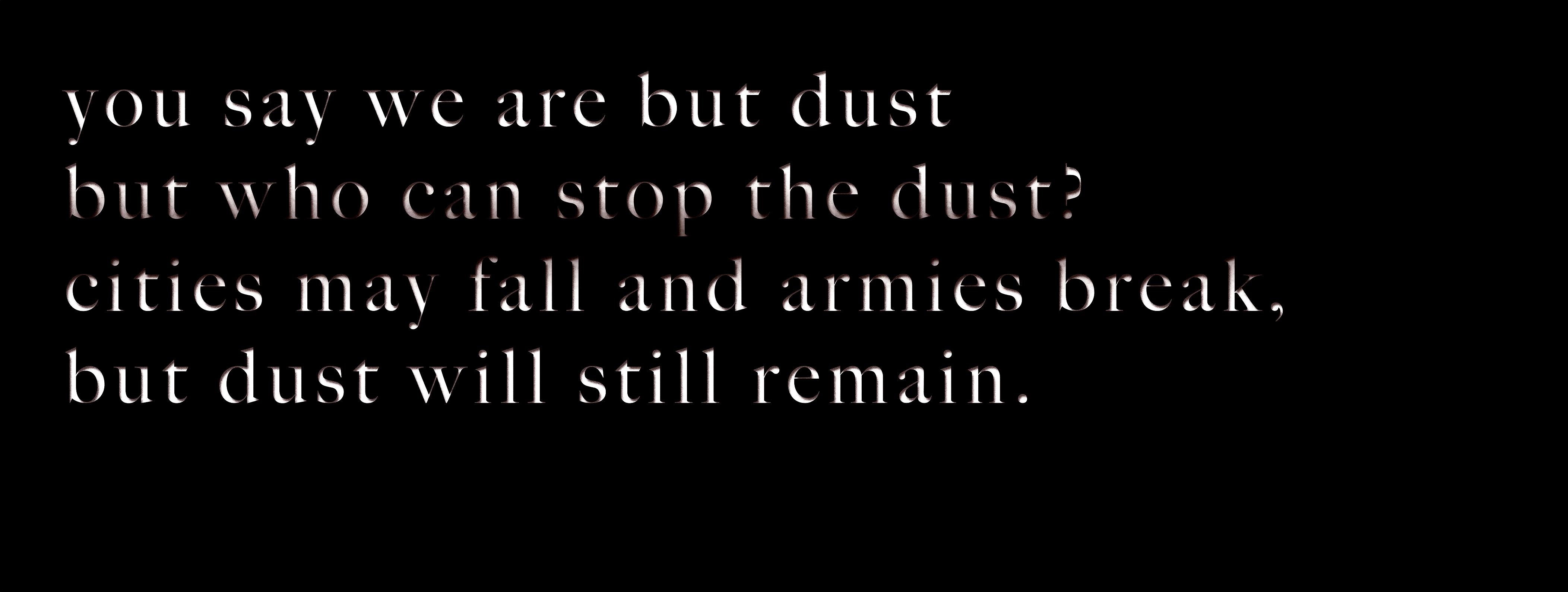 Mariam Ghani, //You say we are but dust…//, 2014