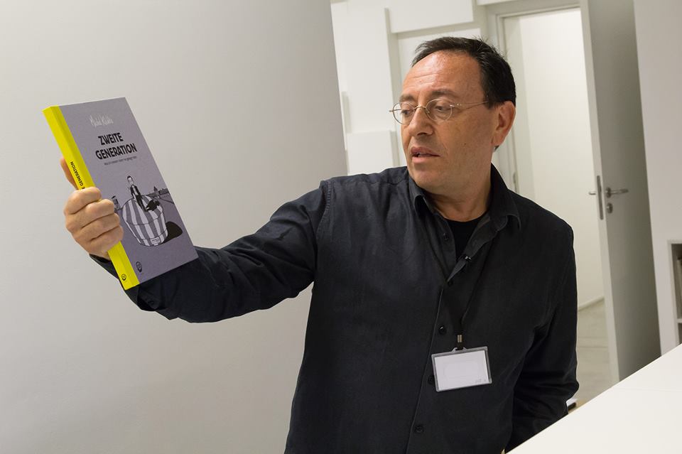 Warsztaty z Michelem Kichką podczas Nocy Muzeów, 15.5.2015, Biblioteka MOCAK-u