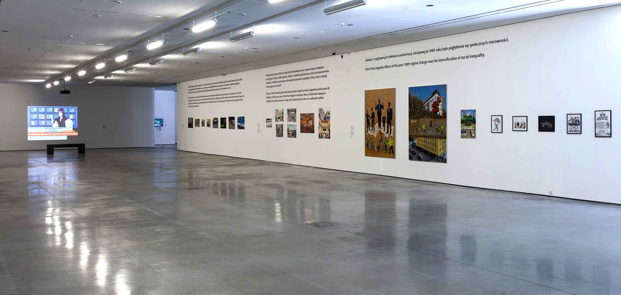 Widok wystawy Csaby Nemesa w MOCAK-u