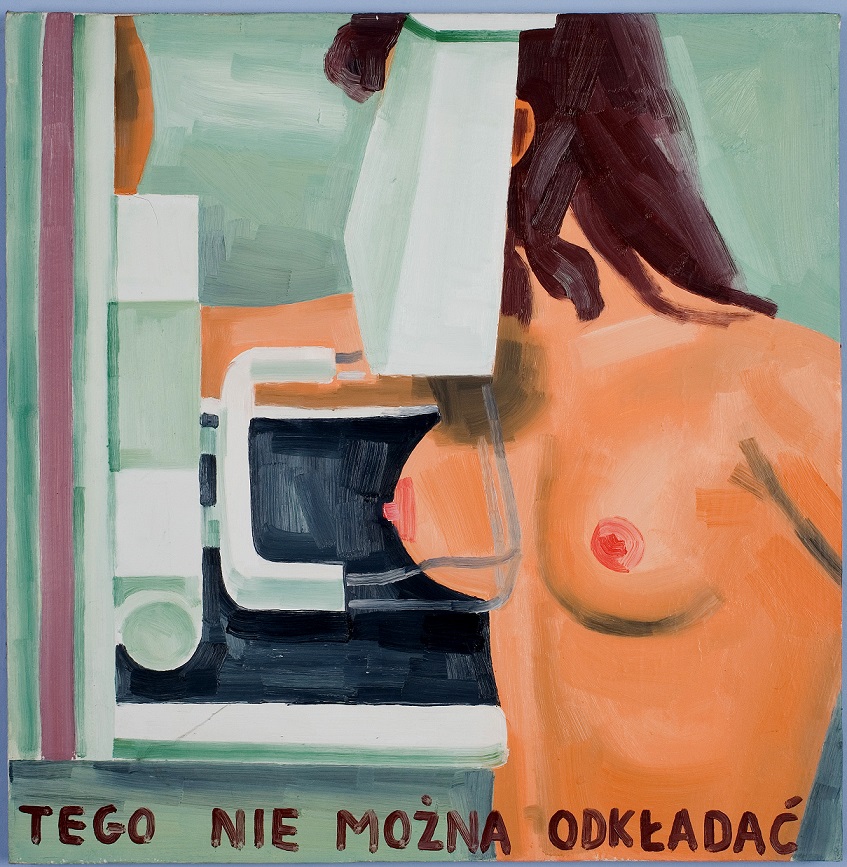 Marcin Maciejowski, //Tego nie można odkładać//, 1999, olej / płótno, 74,5 × 73,5 cm, courtesy of M. Maciejowski