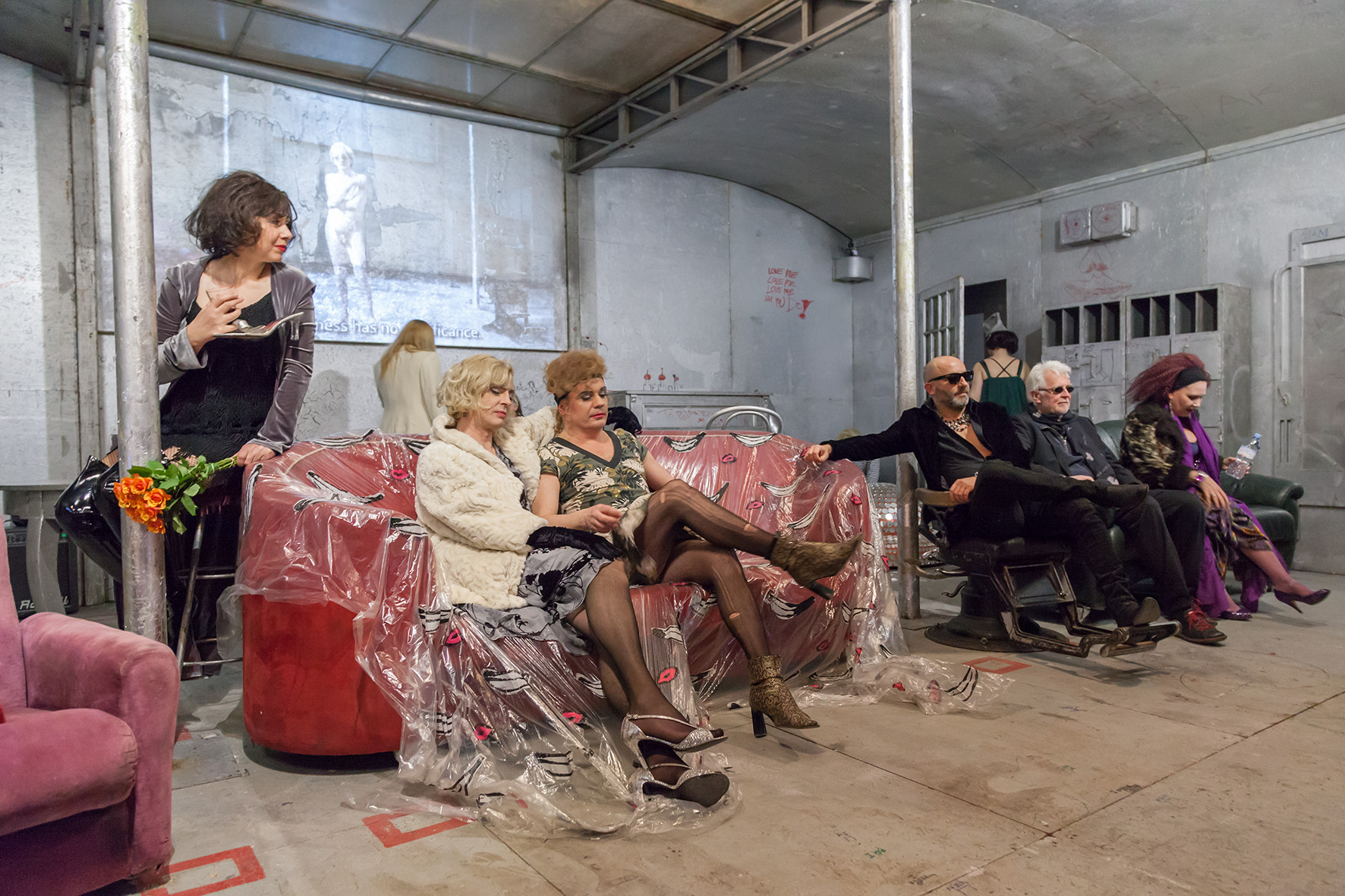 Otwarcie //Live Factory 2: Warhol by Lupa//, 14.3.2016, Muzeum Sztuki Współczesnej w Krakowie MOCAK, fot. Adam Uryniak