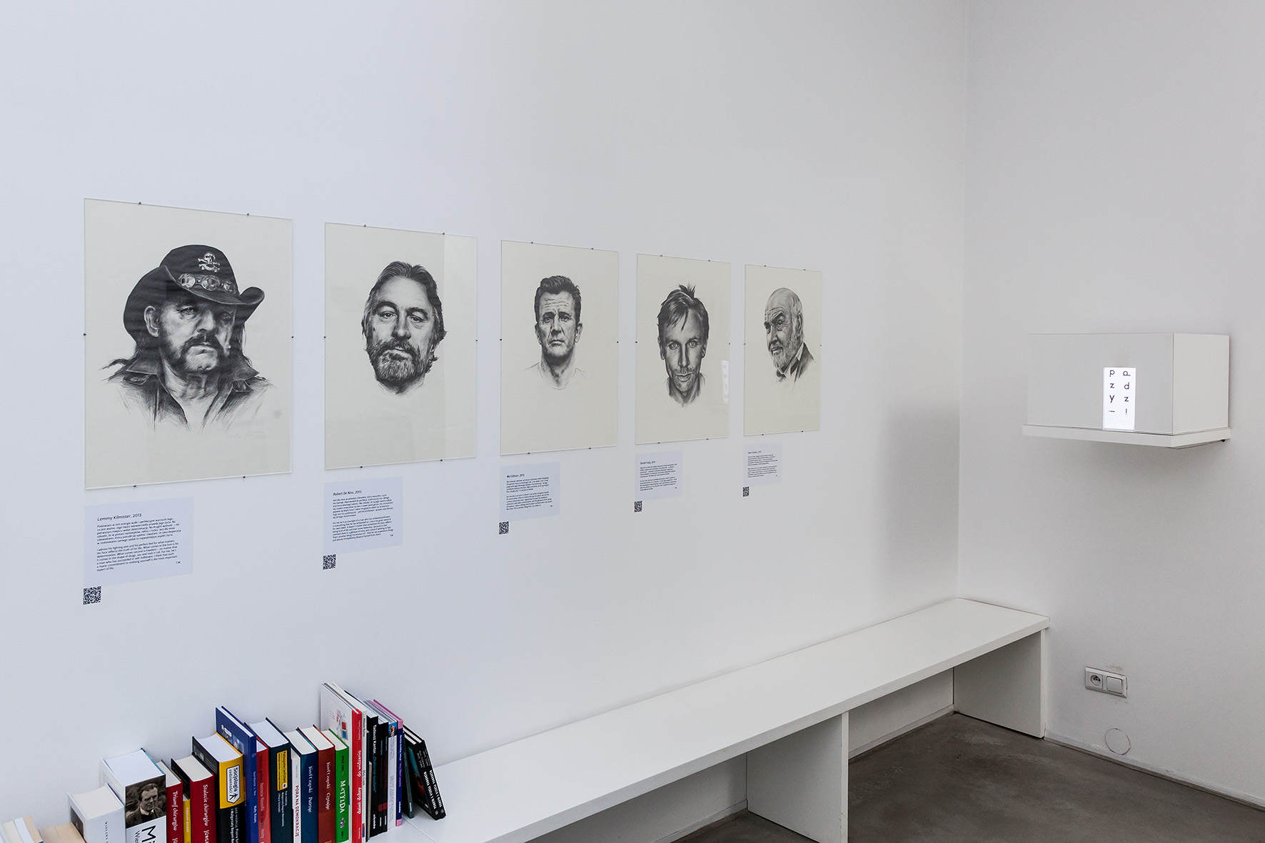 Wystawa Tomasza Wiatra //Szukanie siebie w innych//, Biblioteka MOCAK-u, fot. Rafał Sosin