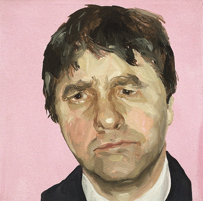 Mark Gilbert, //Chris P. II//, 1999–2000, olej / płótno, 45,72 × 45,72 cm, courtesy of Saving Faces, Mark Gilbert, Professor Iain Hutchison
