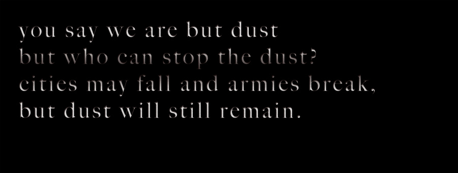Mariam Ghani,// You say we are but dust…//, 2014