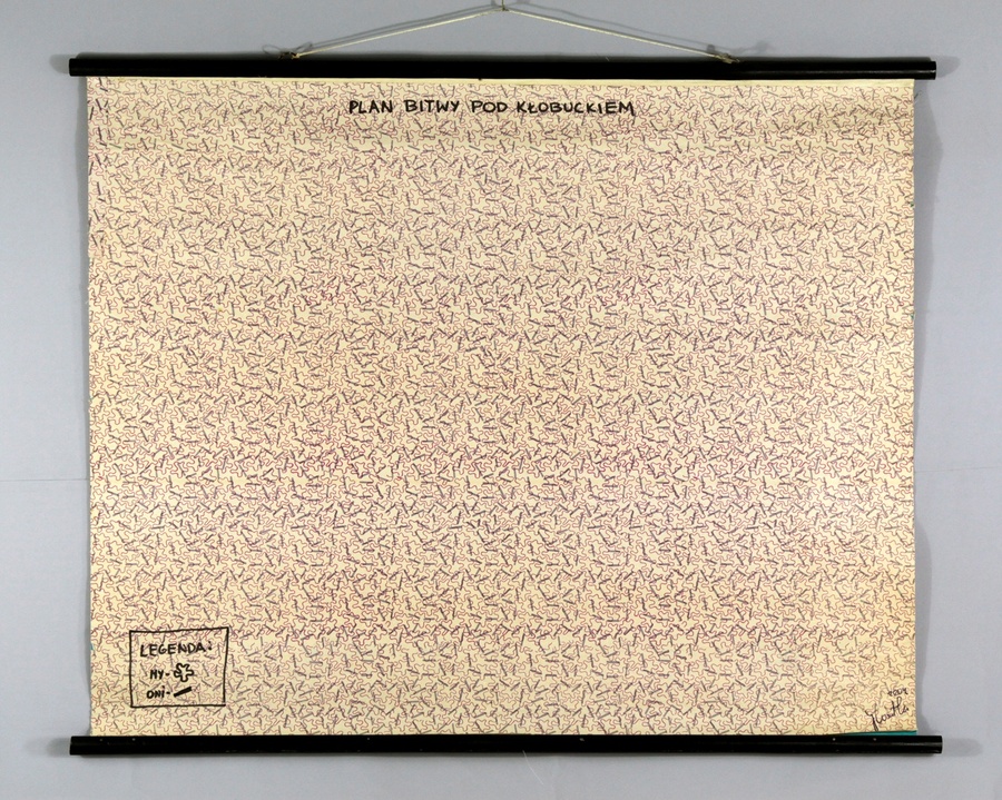Jerzy Kosałka, //Plan bitwy pod Kłobuckiem//, 2004, obiekt
