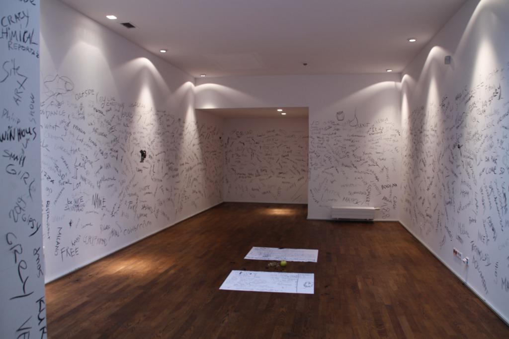 Przestrzeń MOCAK-u po performansie, 15.7.2016, fot. MUTRO Art: Alina Savarovska, Nastia Vorobiova