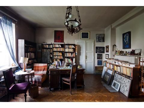 Mieczysław Porębski's Library in his apartment in Krakow