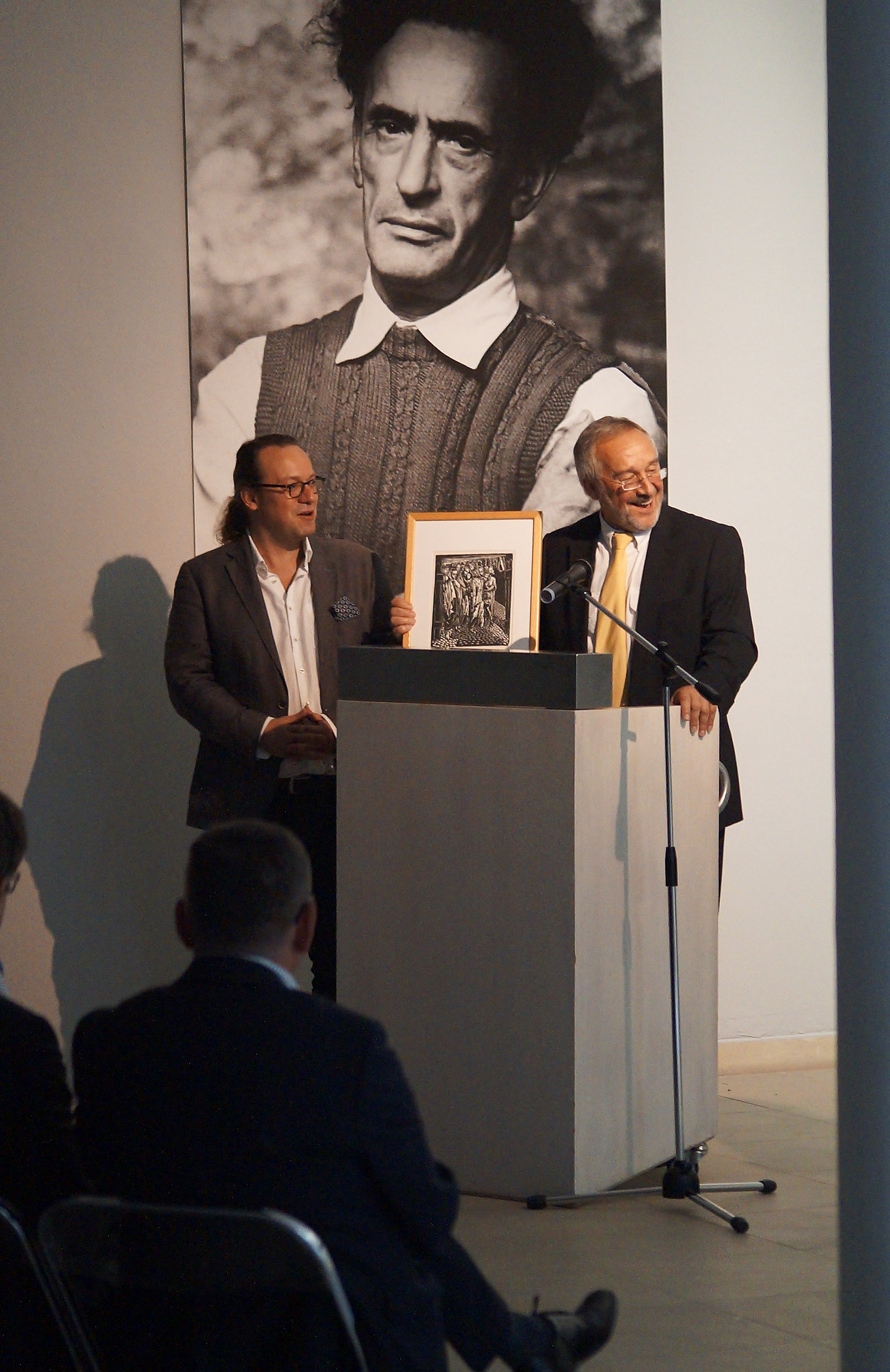 Opening of the exhibition Jonasz Stern //Landscape after the Holocaust//, courtesy of Center for Persecuted Arts in Art Museum Solingen