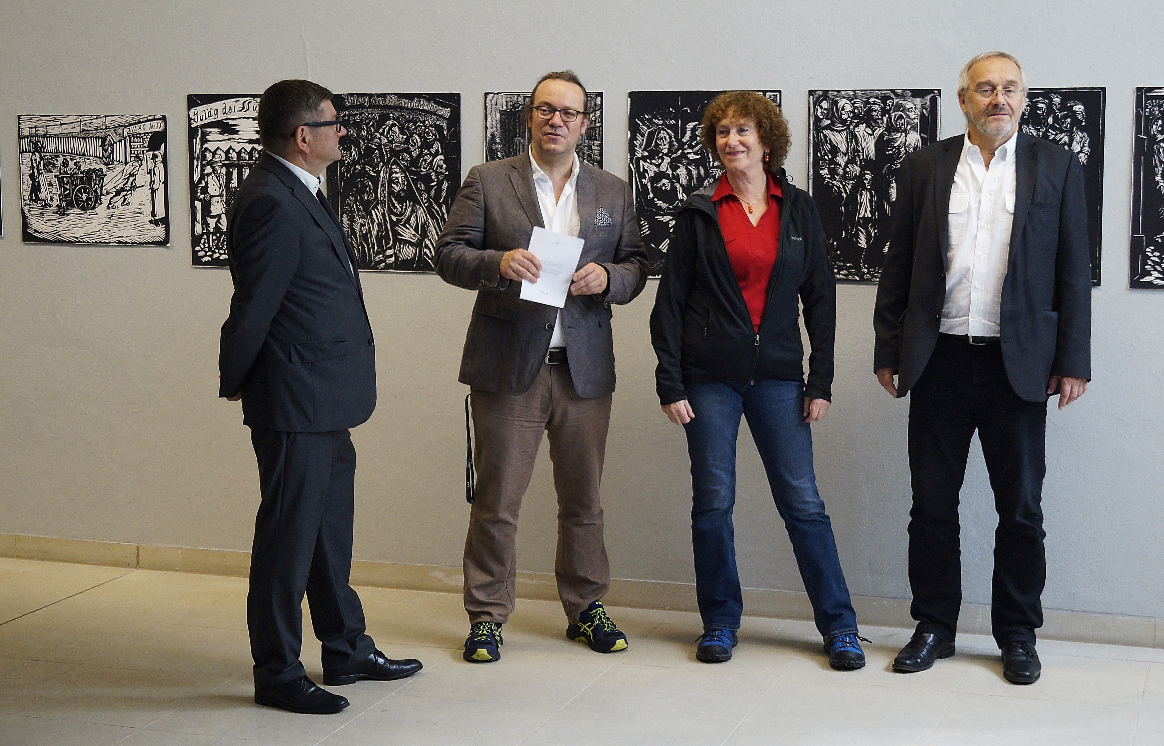 Opening of the exhibition Jonasz Stern //Landscape after the Holocaust//, courtesy of Center for Persecuted Arts in Art Museum Solingen