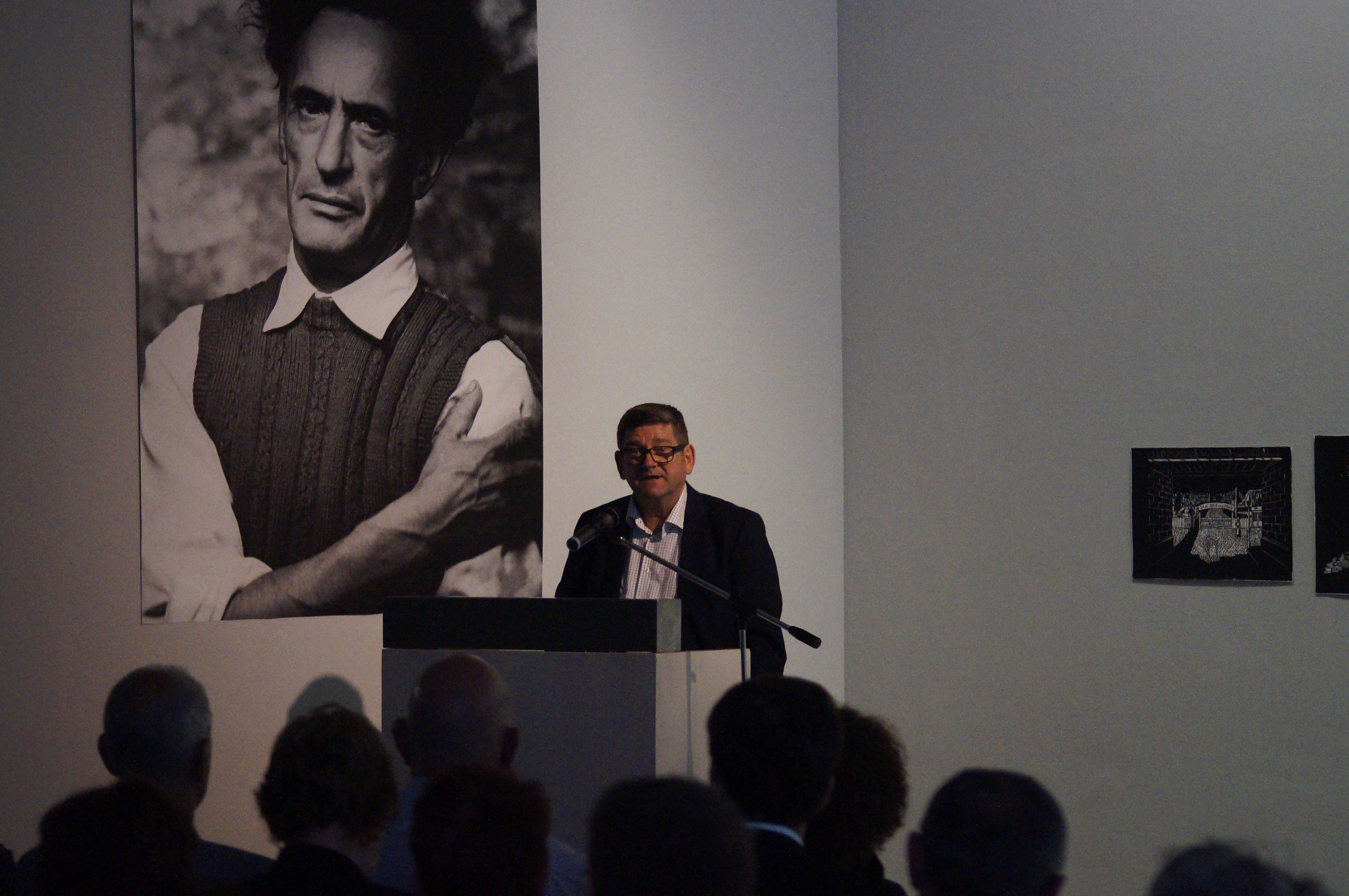 Opening of the exhibition Jonasz Stern //Landscape after the Holocaust//, courtesy of Center for Persecuted Arts in Art Museum Solingen