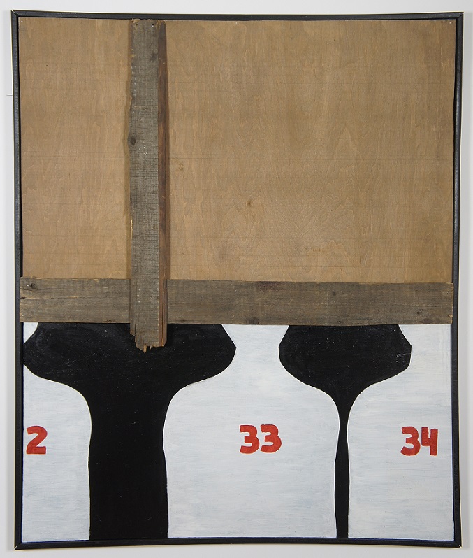 Jarosław Kozłowski, //Kolejny//, 1966–1967, asamblaż, 119,5 × 99 cm, courtesy J. Kozłowski