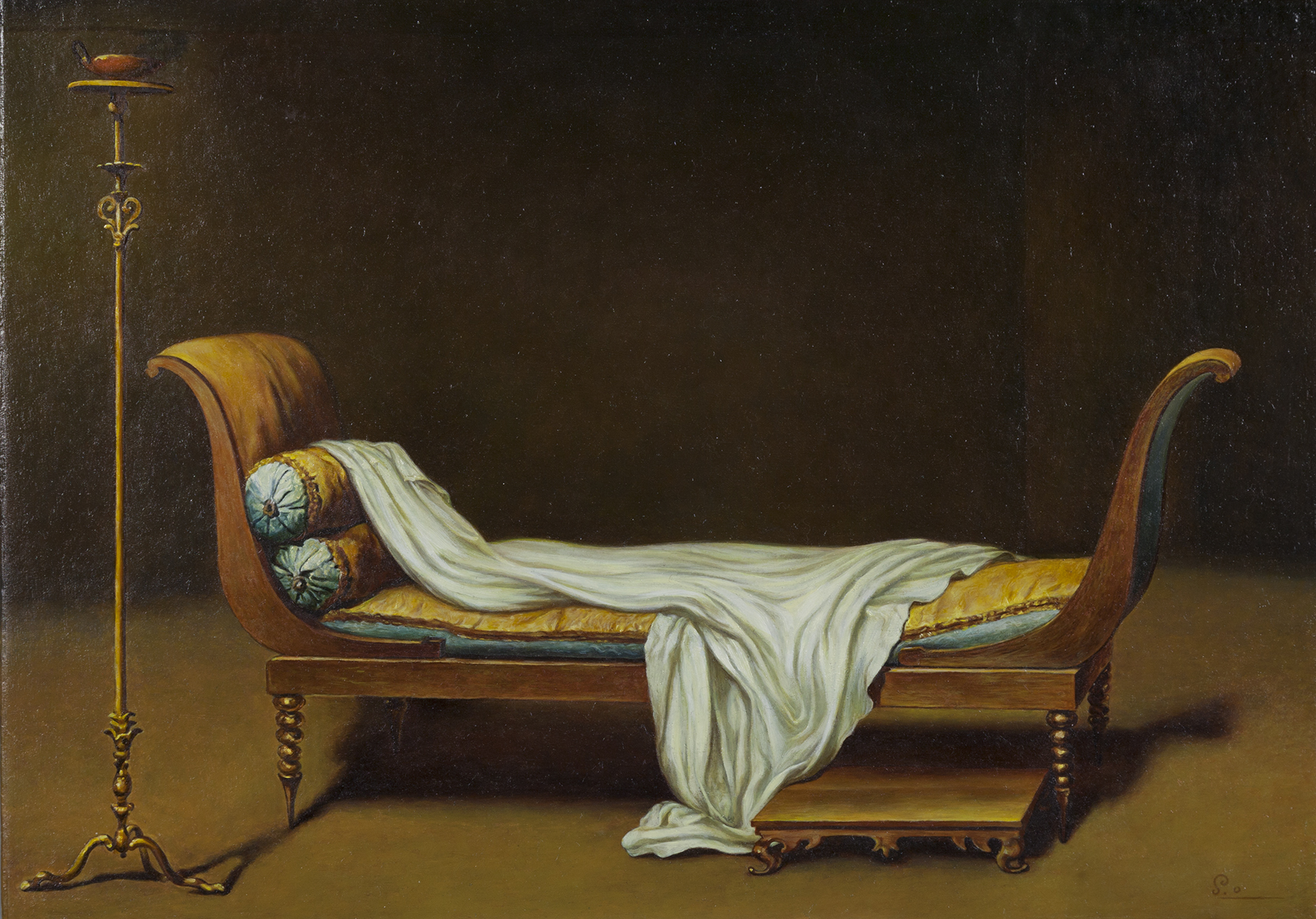 Shinji Ogawa, //Madame Récamier//, 2009/2011, akryl / płótno, 21 × 30 × 3,5 cm, Kolekcja MOCAK-u