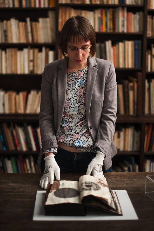 Magdalena Mazik w Bibliotece Mieczysława Porębskiego, fot. Marcin Świdziński