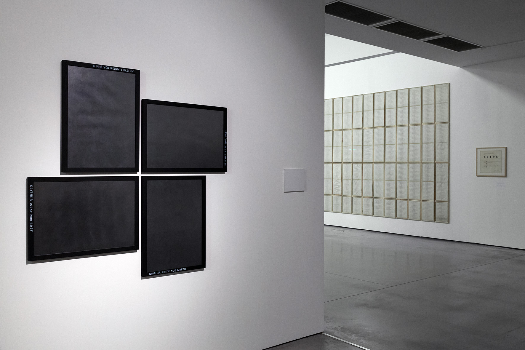//Sensations of Reality and Conceptual Practices 1965–1980// exhibition, photo: Rafał Sosin